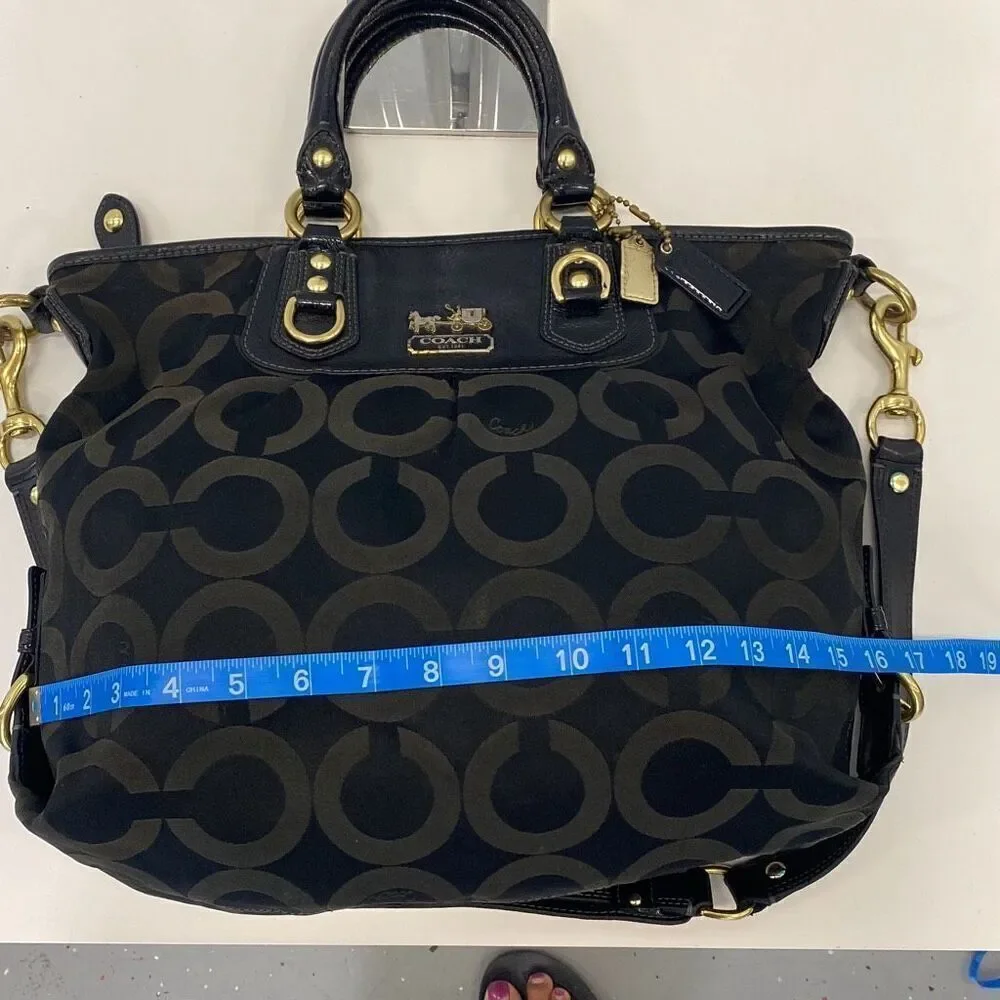 Coach Y2K OP Art satchel handbag